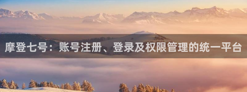 今年会零能源集团：摩登七号：账号注册、登录及权限管理的统一平台